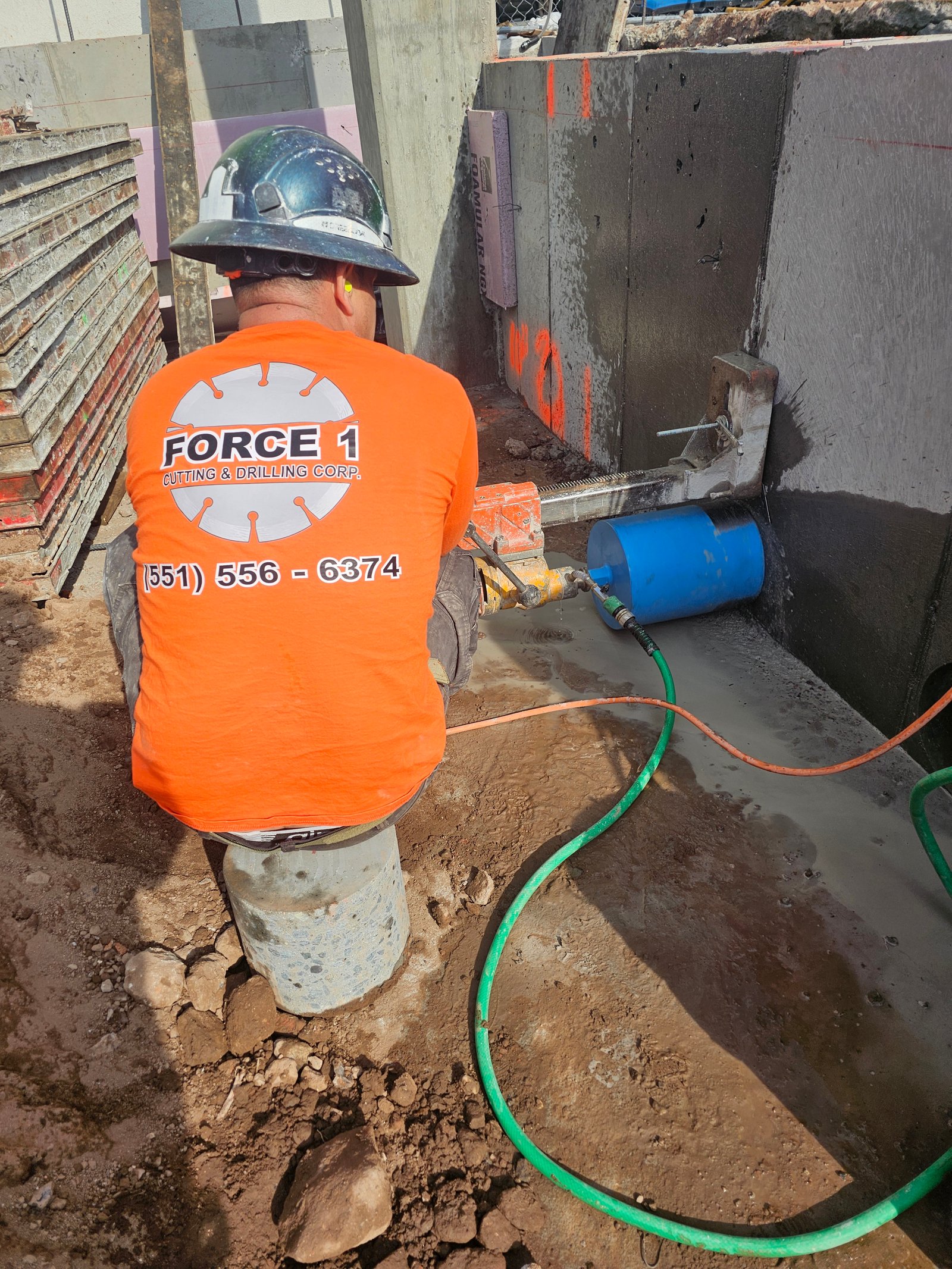 Core drilling en obra